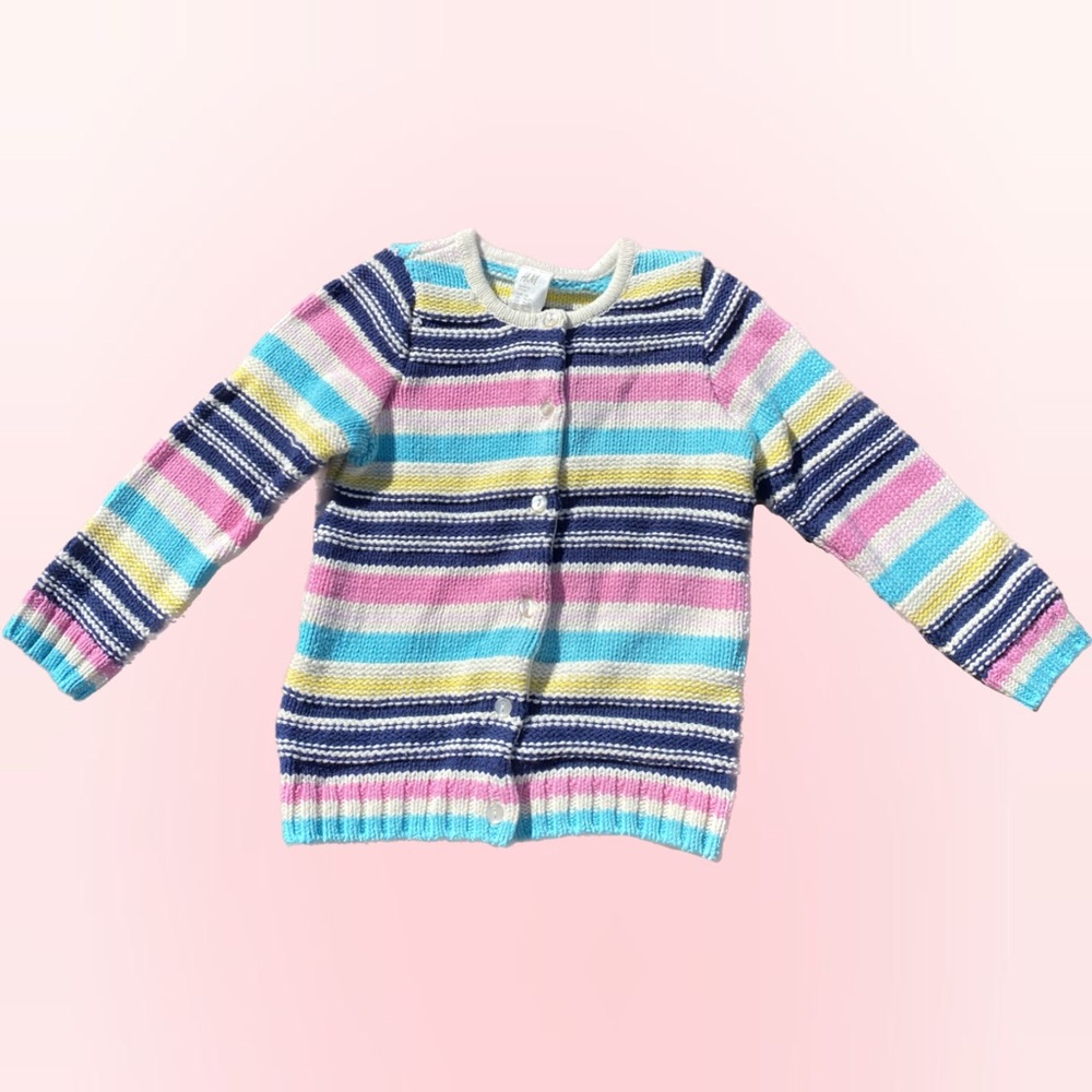 H&M Multicolor Striped Kids Cardigan